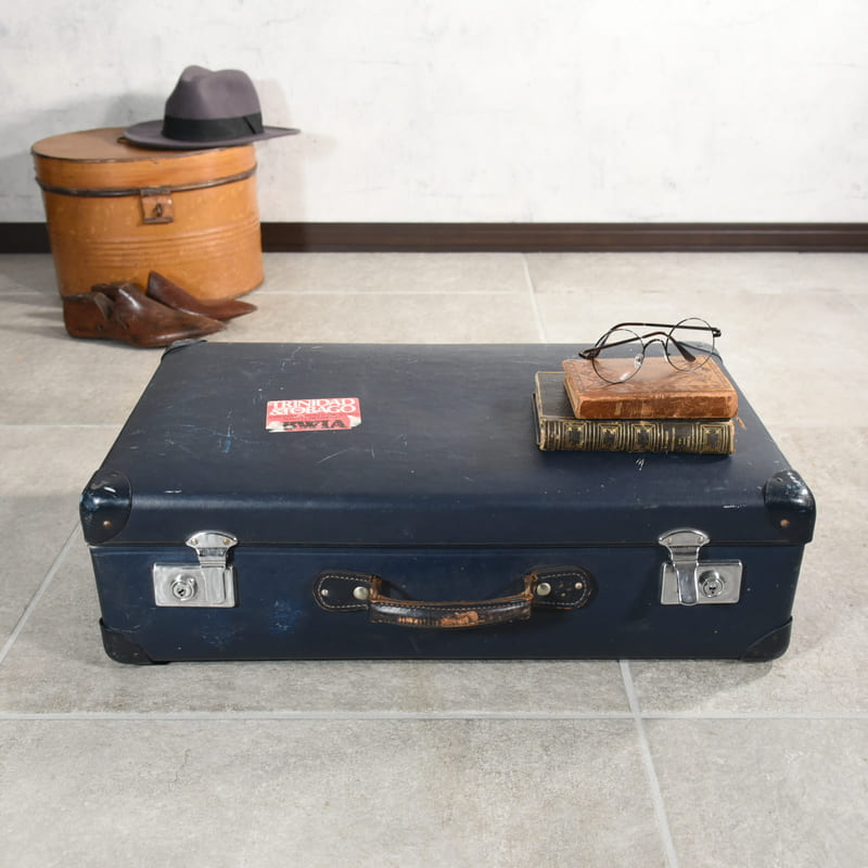 【売り廉価】106203 ヴィンテージ　英国 グローブ トロッター 「GLOBE TROTTER」 トランクケース　ビンテージ　アンティーク　スーツケース　革鞄 スーツケース、トランク一般