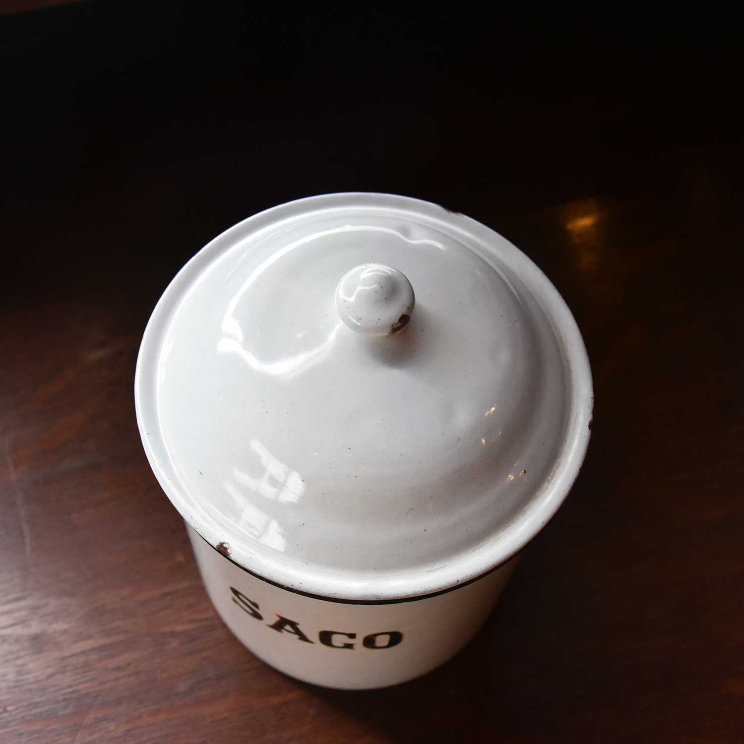 ホーロー缶 SAGO缶 小物入れ キッチン雑貨 キャニスター – 神戸アンティークウェアハウス